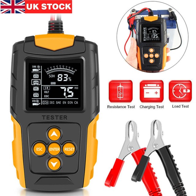 12V/24V Digital Car Battery Tester Automotive Cranking Charging Test Analyzer UK 12V/24V Digital Car Battery Tester Automotive Cranking Charging Test Analyzer UK