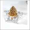 Weihnachtlicher Teelichtleuchter Stern klar Art 826121