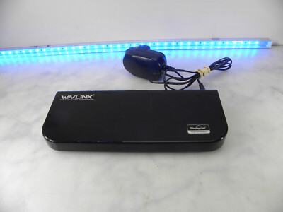 WAVLINK USB 3.0/USB C Laptop Dockingstation Dual Video Ausgänge Windows Mac #209