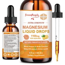 Magnesium Liquid Drops, Magnesium Glycinate,Improve Sleep,Anxiety Relief