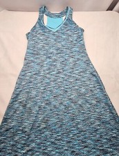 MPG Athletic Mondetta Dress Womens Small Teal Racerback Tennis Golf Pit 15in