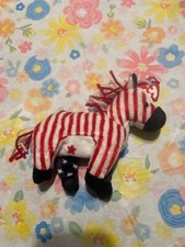 RARE TY Lefty 2000 Beanie Baby With Errors Political Donkey