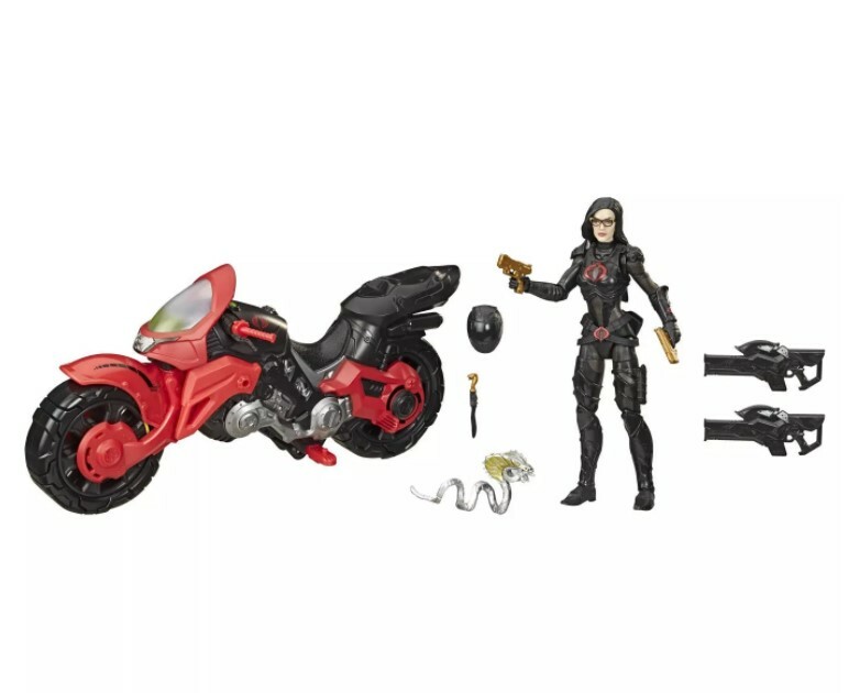 GI G.I. Joe Classified BARONESS w COBRA COIL Motorcycle Cobra