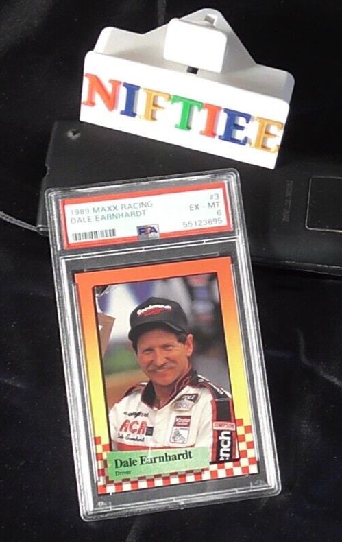 1989 MAXX RACING #3 DALE EARNHARDT ROOKIE RC CARD PSA 6 #1