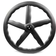 Wave 700C Pista Bici da Strada Full Fibra di Carbonio 5 Raggi Set Ruote Clincher