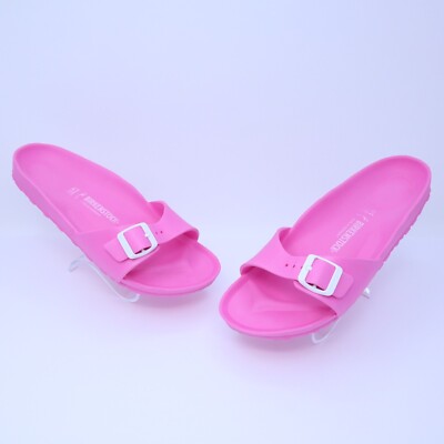 Birkenstock Madrid EVA Womens Pink Slip On Slides Sandals Size 41