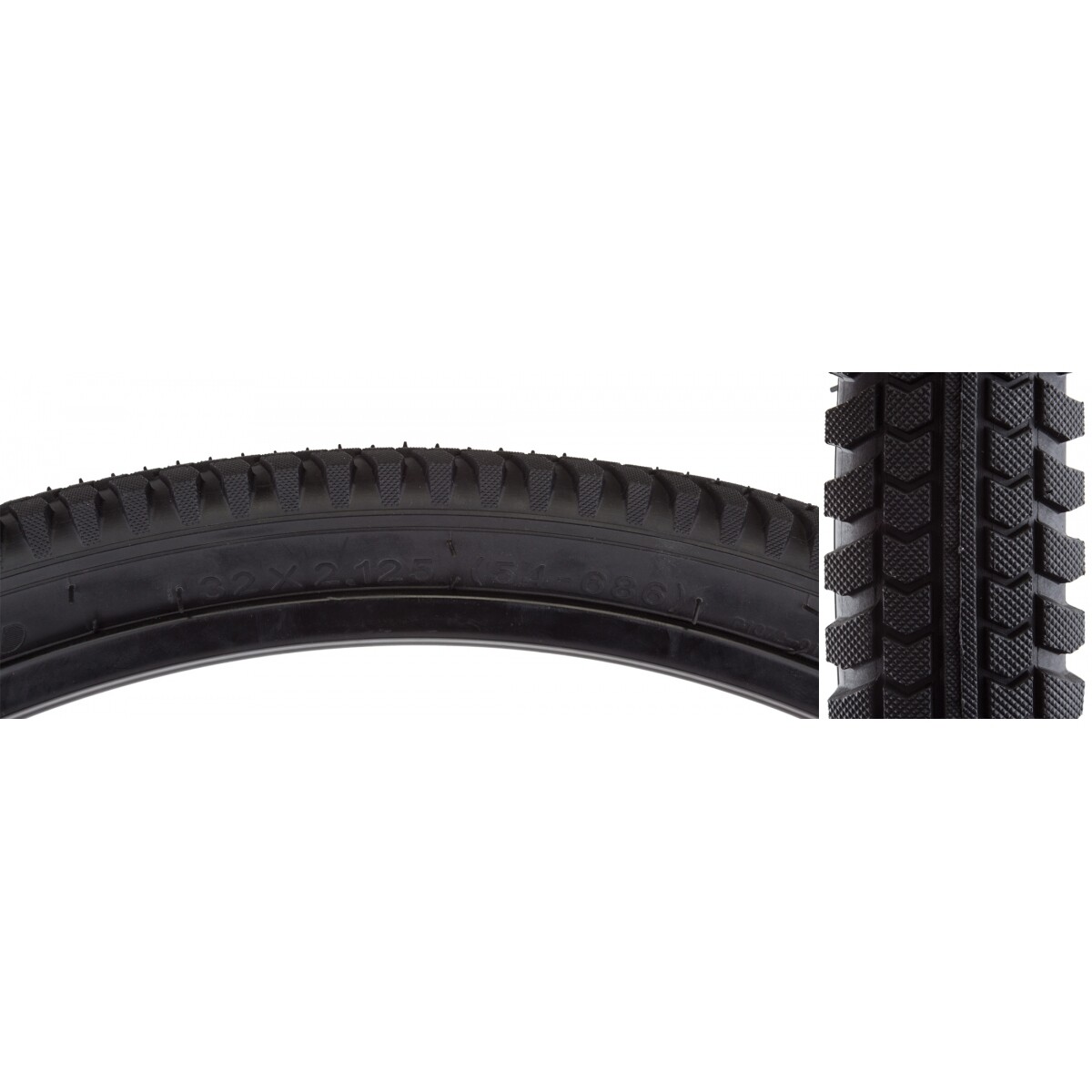 Sunlite Cruiser Directional 32x2,125 Clincher Wire TPI Черный/Светоотражающий черный