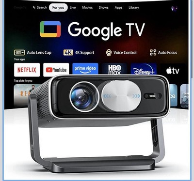  Pemoon Neo X1 Smart 4K Projector [W/Google TV Stick] WiFi 6, Bluetooth, 2500A