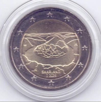 BRD - Saarland - Saarschleife - 2025A - 2 Euro - bfr. in Kapsel - Bild 1 von 2
