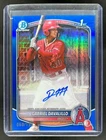 2025 Bowman Chrome Gabriel Davalillo Auto Blue Refractor 1st Prospect #60/150