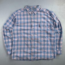 VTG Levis Sutter Creek Flannel Shirt Men s XL Blue Plaid Blue Label BIG E 90s