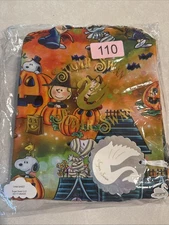 Sugar Swan Bamboo Charlie Brown Halloween Crib Sheet