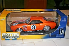 JadaToys 1968 Camaro Big Time Muscle #8 Orange W/ Black Stripping NEW Scale 1:18