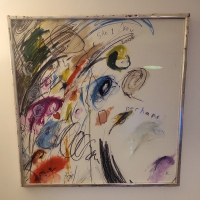 Huge Mixed media Artwork 37''x37'' signed R & dated 2008 . Tinguely style. 