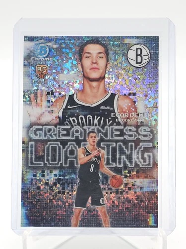 EGOR DEMIN 2025-26 BOWMAN CHROME GREATNESS LOADING ROOKIE DIAMOND /150 Q0994