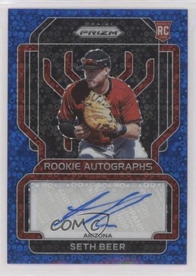 2022 Panini Prizm Rookie Blue Donut Circle 15/50 Seth Beer #RA-SH Auto RC 0v3r