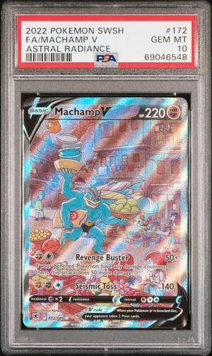 Machamp V 172/189 Astral Radiance Pokemon PSA 10 \*548