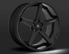 20''LEXANI SAVAGE GLOSS BLACK WHEELS TIRES S550 S580 C63 EQS 580 S580 A8 TPMS