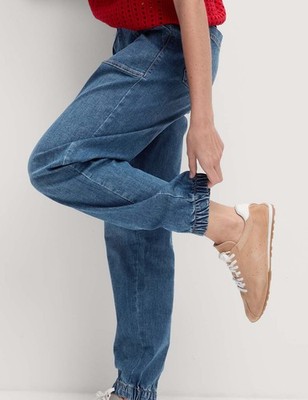 Marks & Spencer Womens Joggers in Indigo - M&S