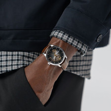 New Hamilton Jazzmaster Open Heart Auto ST Steel Black Dial Men Watch H32675501 5