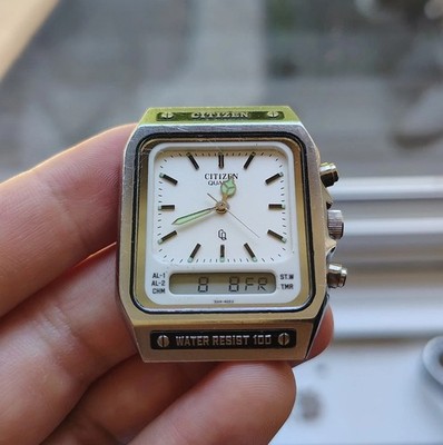 Citizen Vintage Analog Digital Watch White 8950-083440 K | eBay