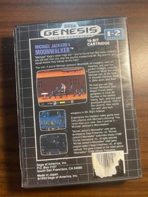 Michael Jackson's Moonwalker SEGA MEGA DRIVE Genesis Cart & Case