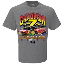 Justin Allgaier 2024 Official Nascar Xfinity Series Champion T-shirt Gray