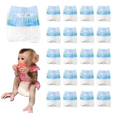 Disposable Monkey Diapers,Marmoset Diapers with Adjustable Elastic Waistline,...