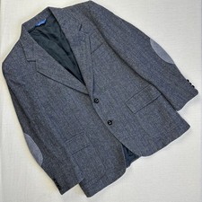 Vtg Pendleton Blazer Men 40 Regular Tweed Wool Elbow Patch USA Rockabilly