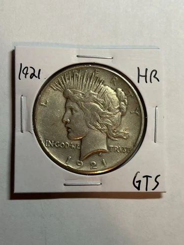 1921 Peace Silver Dollar $1 Choice XF/AU High Relief Key Date
