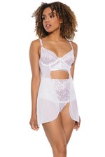 Coquette - 23101 - Babydoll  Thong - WHITE