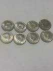 Lot of 8 Kennedy Half Dollars (1968) 40% Silver