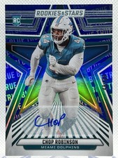 2024 Rookies & Stars 🏈 Chop Robinson RC True Blue Signatures Dolphins