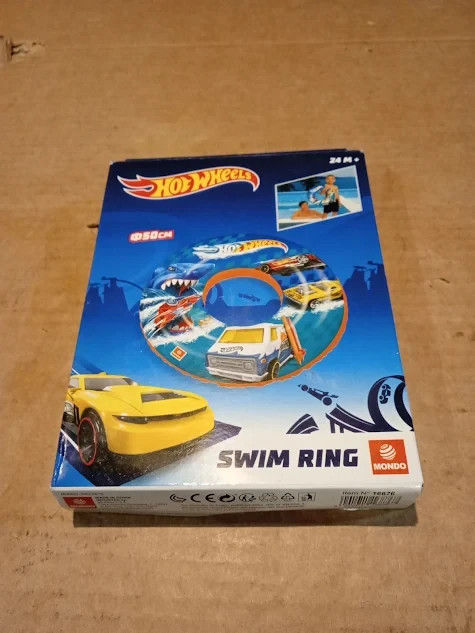 Mondo Unisex Teal Hot Wheels Inflatable Swim Ring 50Cm In - Image 2