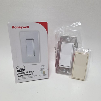 #ad Honeywell Z Wave In Wall Smart Switch ZW4005 Decora White Almond $29.99