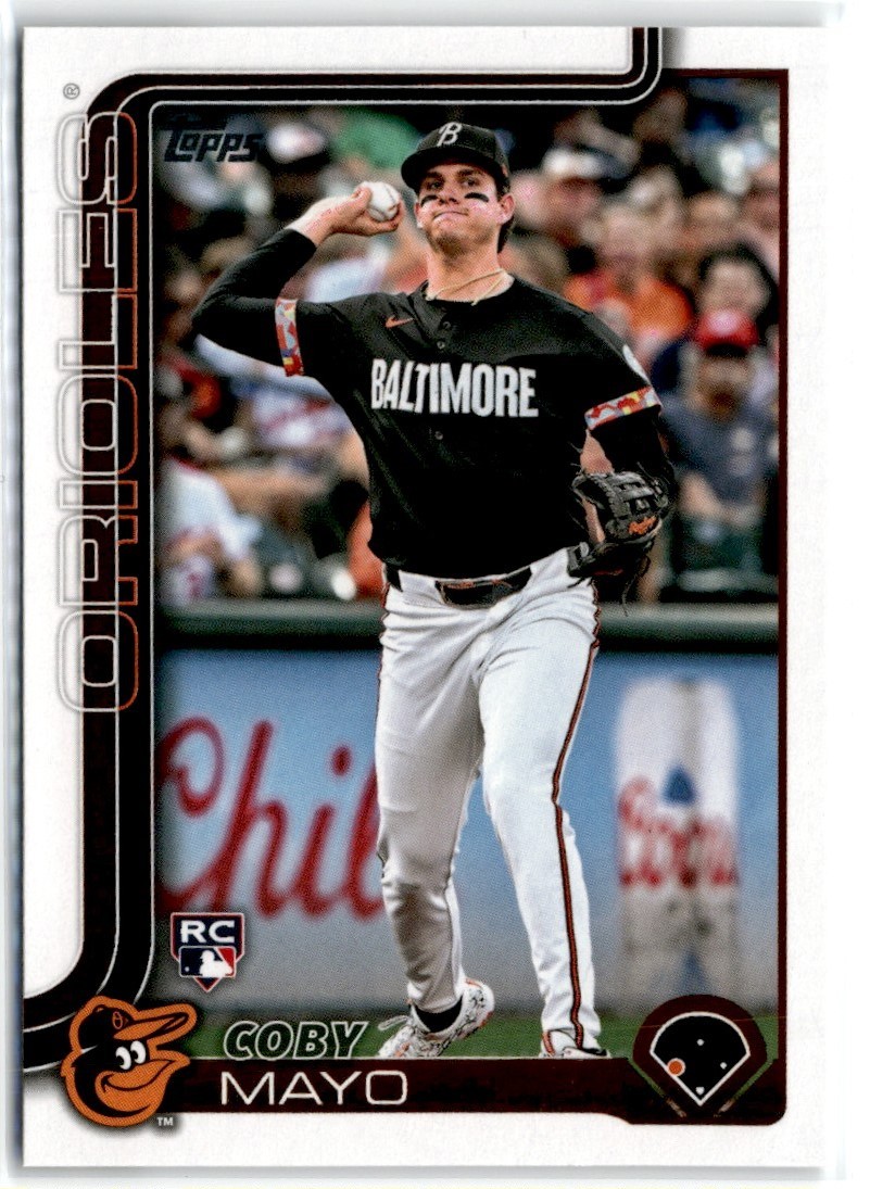 2025 TOPPS SERIES 1 COBY MAYO RC ORIOLES #20