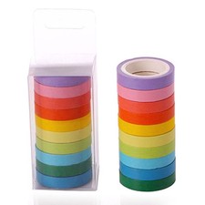 10Pcs/Lot Macarons Masking Tape Set DIY Craft Decor Scrapbooking Tape for
