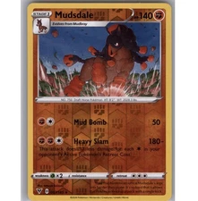 Mudsdale Reverse Holo Rare SWSH04: Vivid Voltage 097/185 NM