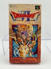 DRAGON QUEST VI 6 Super Famicom With Box + Manual + Map US Seller SFC1095