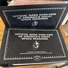 NASA Emblems America's Space Missions Willabee & Ward - 47 PATCHES in Two Binder