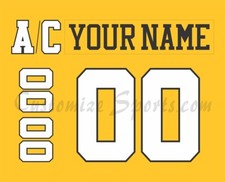 Sarnia Sting Customized Number Kit for 2013-Present 3rd Uniform