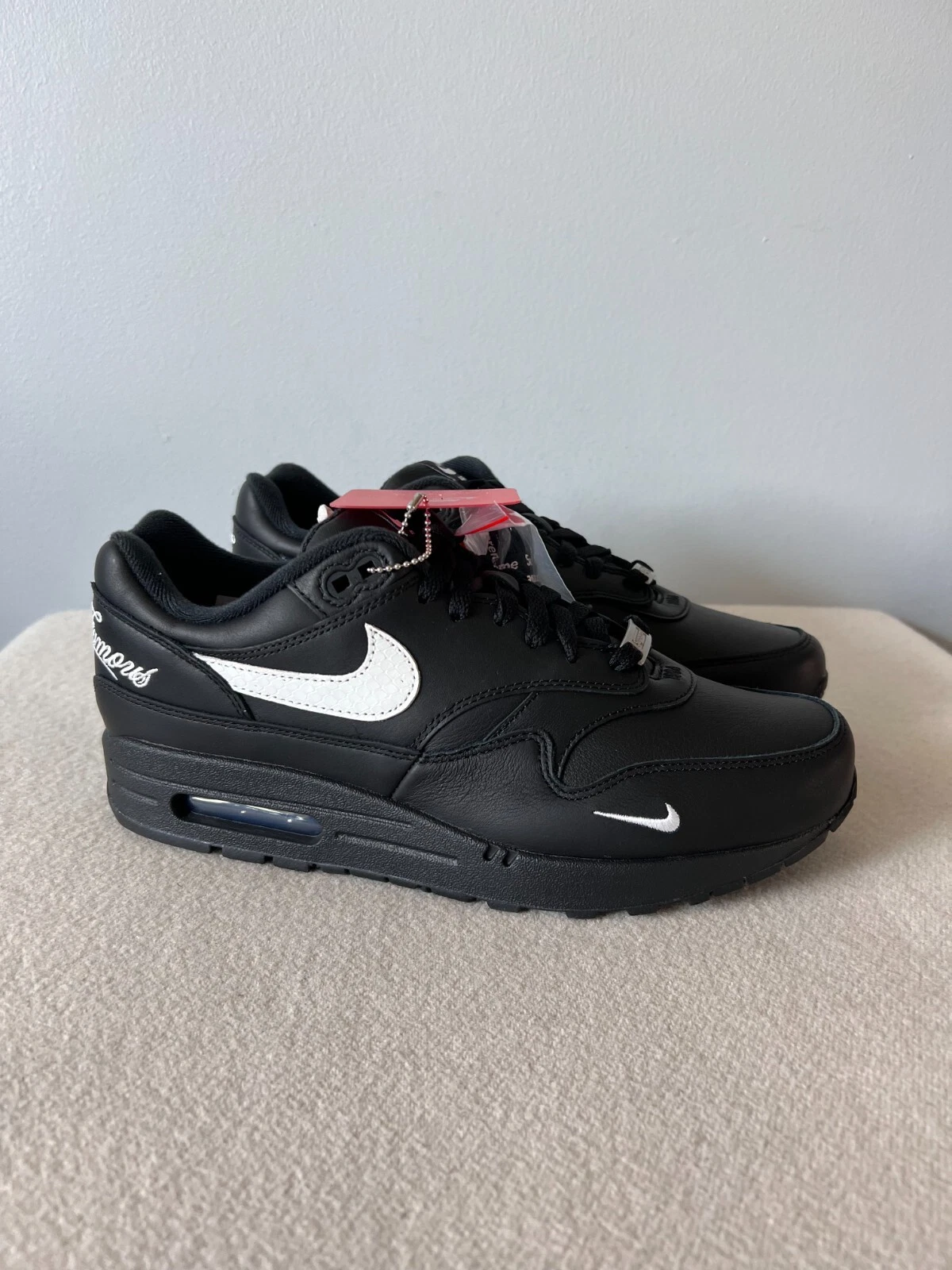 Supreme Nike Air Max 1 '87 SP   Taille 12   Noir   HF8813 001   NEUF