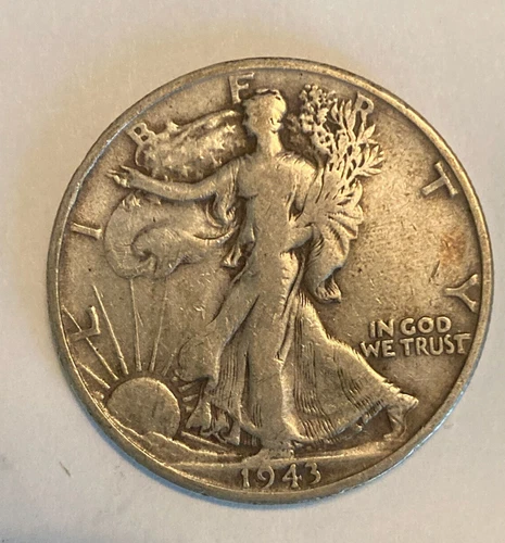 1943 S Liberty Walking Half Dollar - 50C - VG+ - Nice Coin.   Silver going up