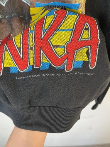 Tatanka Vintage 92's WWF Unisex Black Sweatshirt Size S - Picture 5 of 10