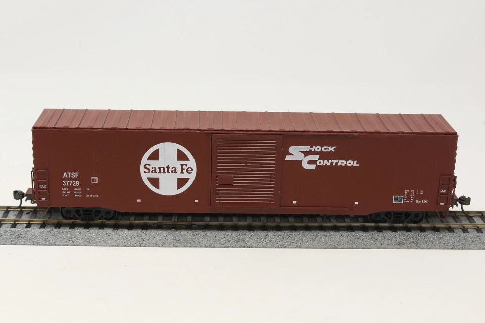 HO InterMountain 41901-01 60' PS-1 Caja Coche Santa Fe Control Amortiguador ATSF 37729 RTR Foto 4 de 4