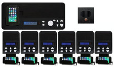 IntraSonic I2000MBPAC Standard Pack Intercom Black w/ Bluetooth Receiver, 5-Room