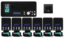 IntraSonic I2000MBPAC Standard Pack Intercom Black w/ Bluetooth Receiver, 5-Room