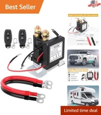 Car Remote Control Battery Disconnect Switch - 500A Start, Anti-Theft Protection