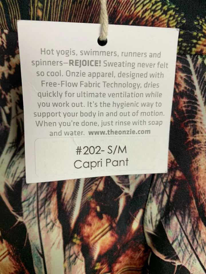 Nuevo con etiquetas Pantalones Capri Onzie 202 Leggings Talla S/M Yoga tiro bajo Foto 4 de 4