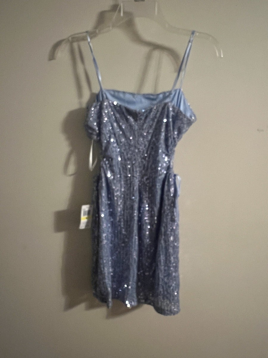 b darlin juniors sequin cutout dress B Darlin Sequin-Pattern Floor-Sweeping Gown Juniors' 0 Dark Mauve Zip Closure